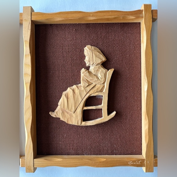 Vintage Audet Hand-carved Folk Art - Picture 3 of 9